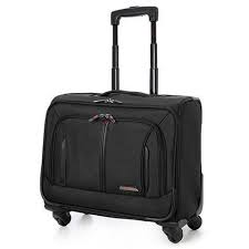 Executive Laptop - Pullout Trolley Handle & Wheels - Polyester
