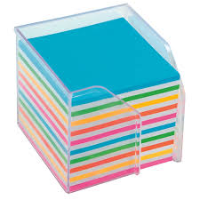 BB Cube Refills : Blue Box Multi-Colour Rainbow Cube Refills 700 sheets 56gsm